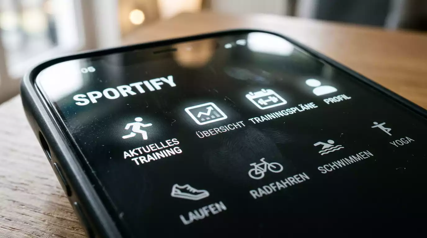 Nahaufnahme eines Smartphone-Bildschirms mit den Funktionen einer Wett-App