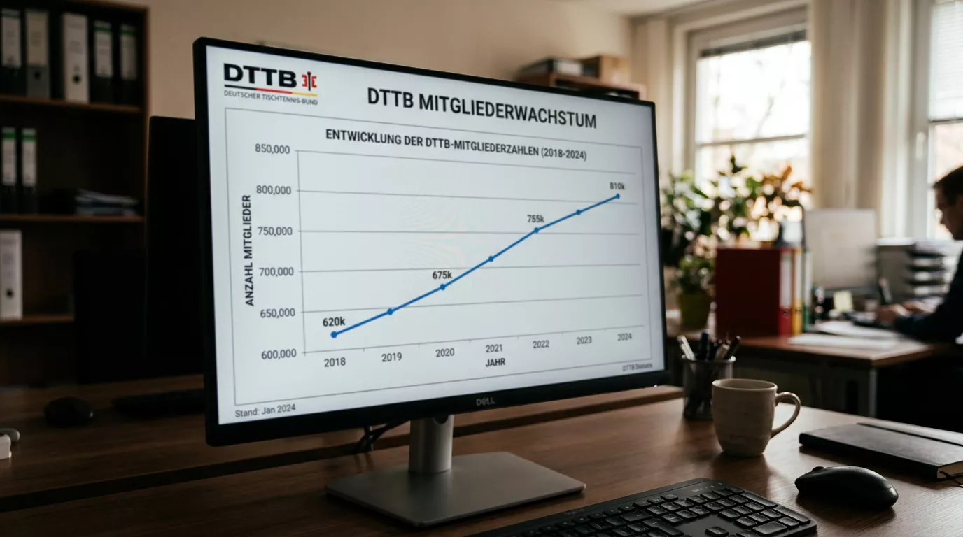 Bildschirm zeigt eine sanft ansteigende einfache Linie