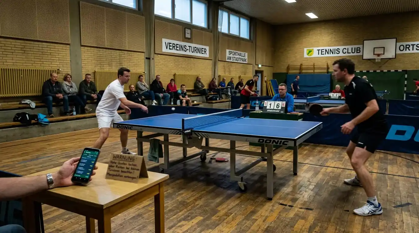 Hohe Quote bei einem kleinen Tischtennis-Turnier als zweischneidiges Warnsignal