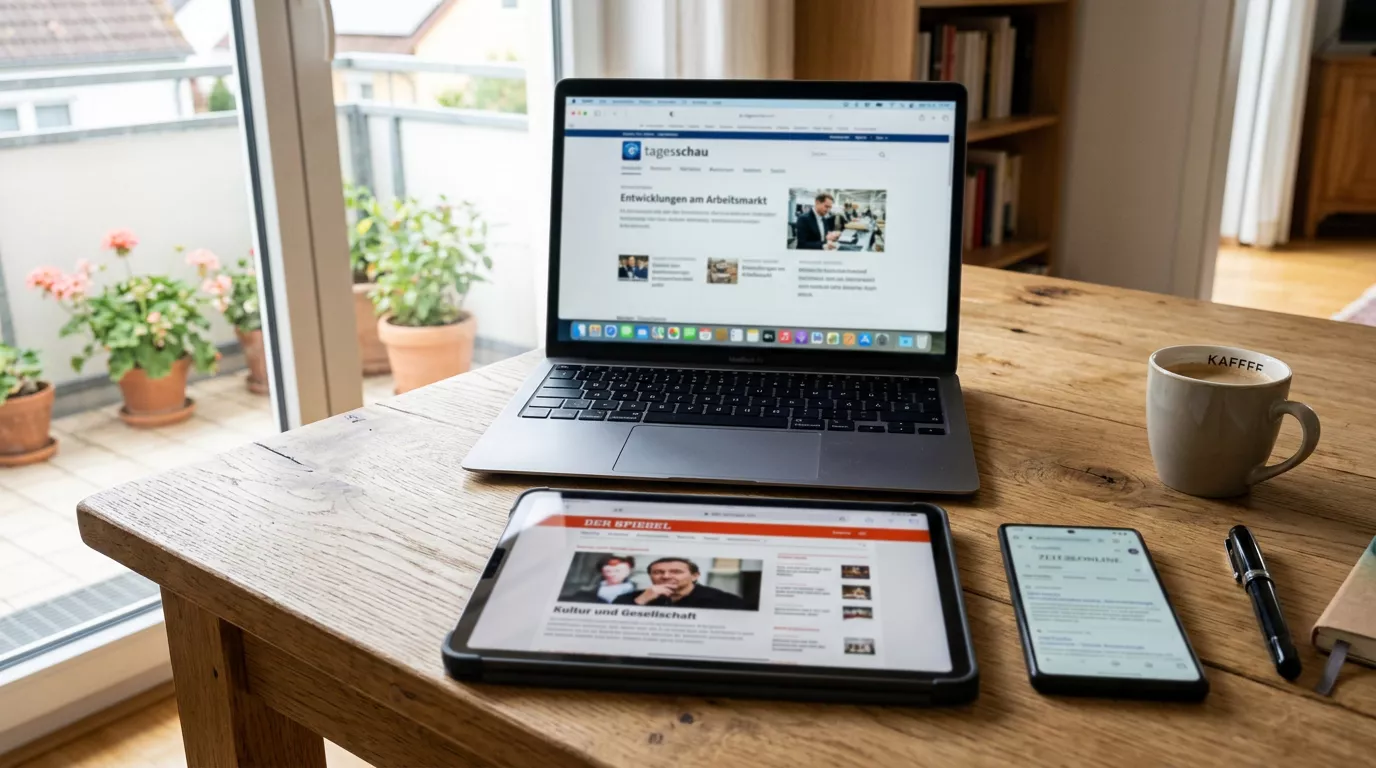 Laptop, Tablet und Smartphone zusammen als Sinnbild des Onlinegeschäfts