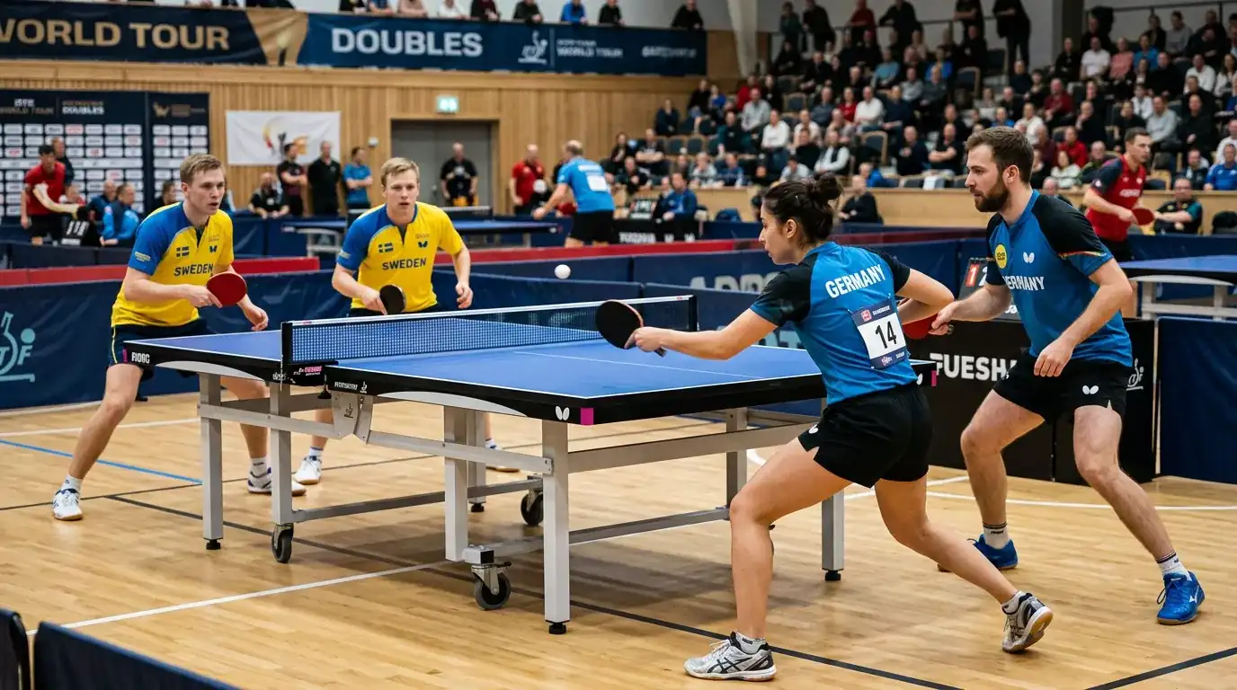 Tischtennis-Doppel mit zwei Spielern pro Seite als eigene Disziplin beim Wetten