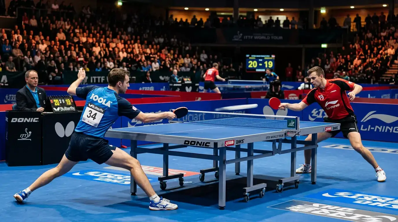 Langer Ballwechsel beim Tischtennis als Basis einer Uber-Unter-Wette auf die Gesamtpunktzahl