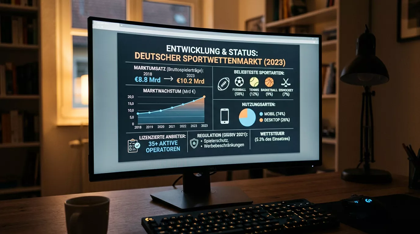 Aufsteigende einfache Linienkurve auf einem Monitor dargestellt