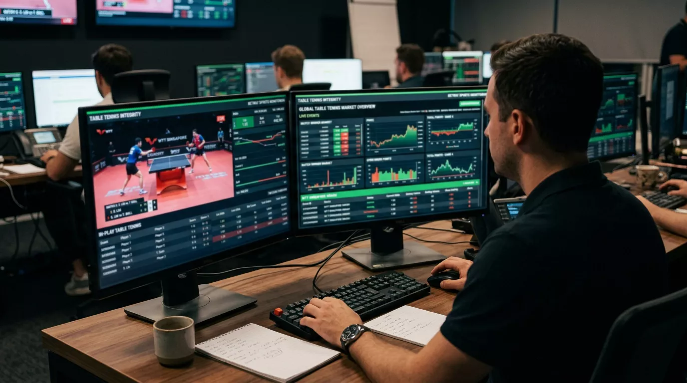 Globales Monitoring-System uberwacht Wettmarkte auf verdachtige Tischtennis-Muster